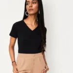 Women Fitted V-Neck T-Shirt